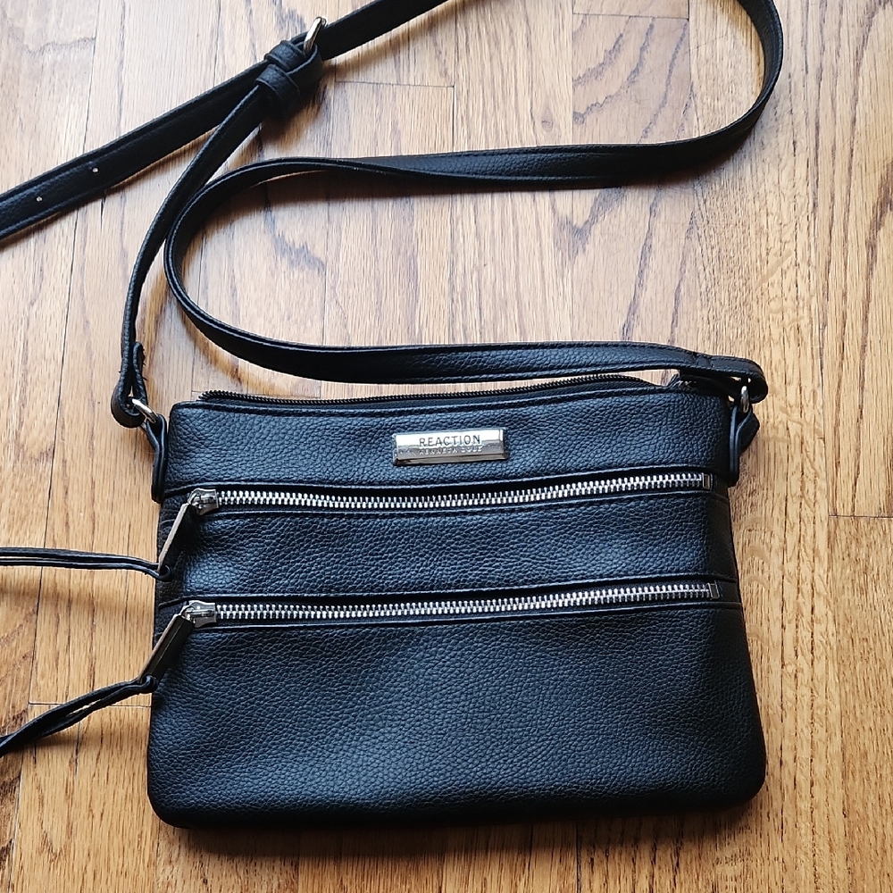 Black Leather Crossbody Bag